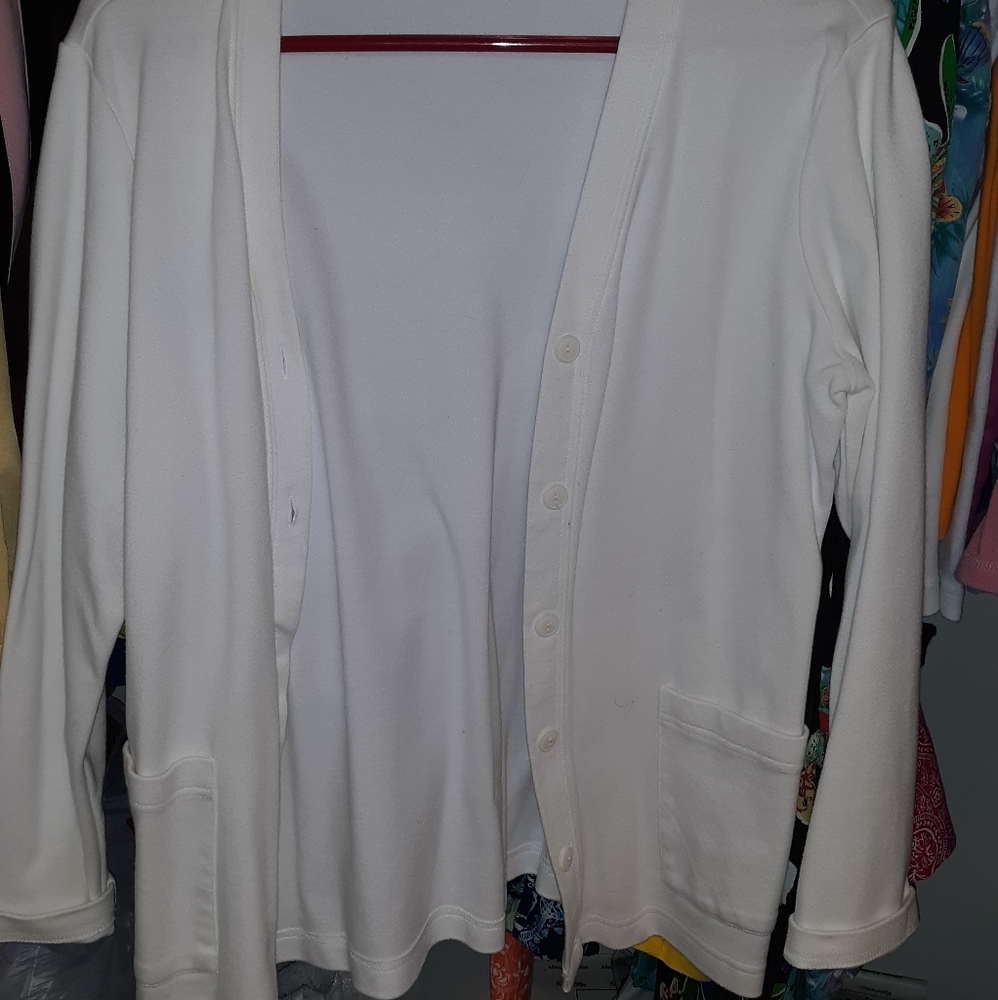 Sm petite white sweater